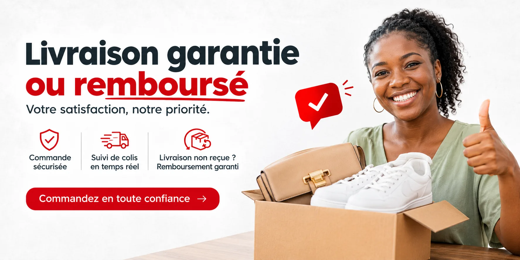 Livraison garantie ou remboursé